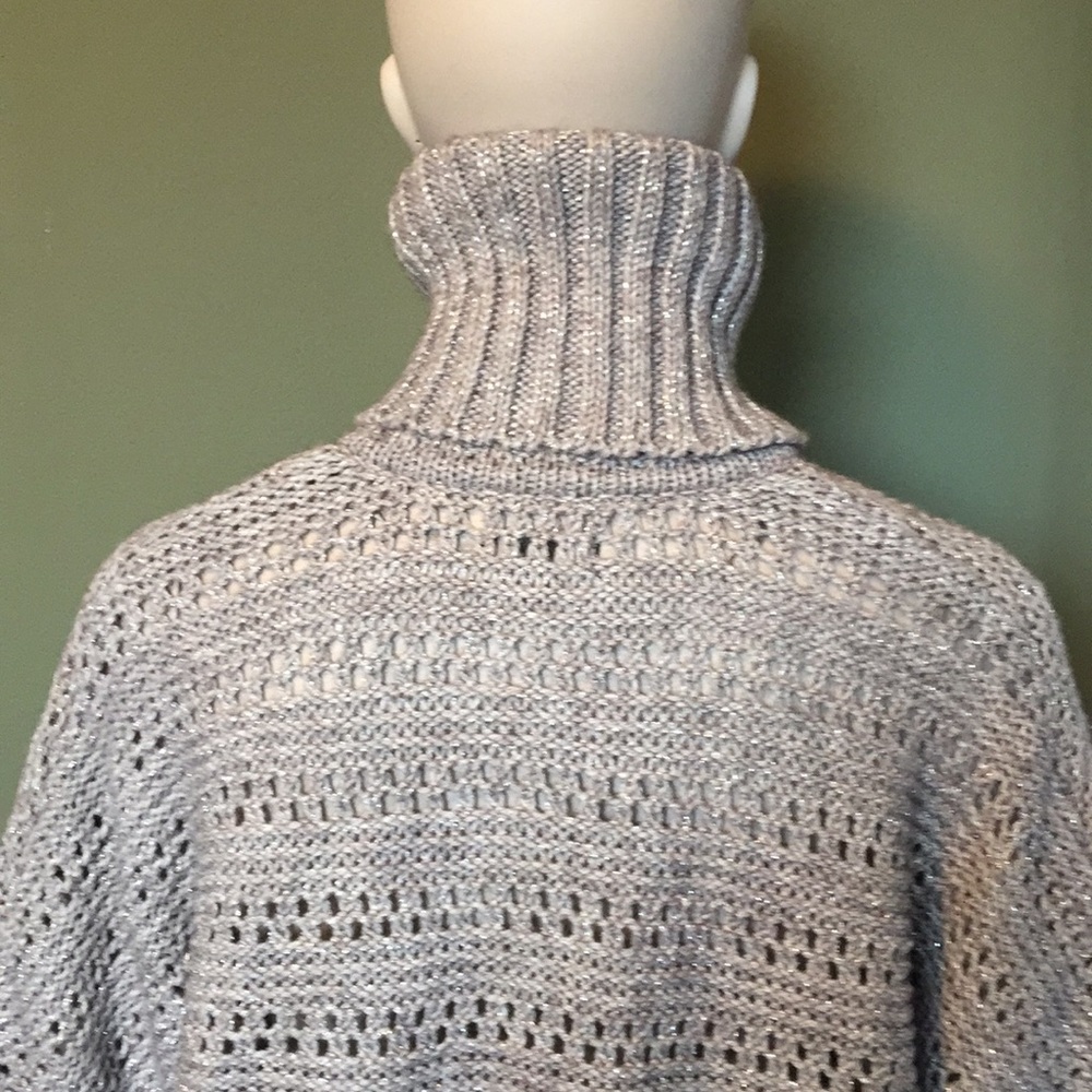 Grey Turtleneck Button Front Sweater, Bnwot - image 7